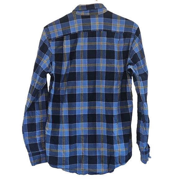 Nautica Men's Classic Fit Blue Plaid Button Down Shirt Size Small Casual Work - Picture 5 of 7